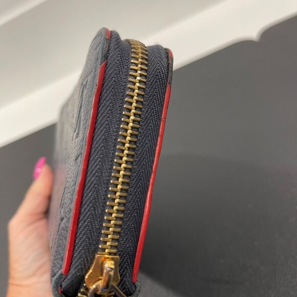 Louis Vuitton Empreinte Zippy Marine Rouge Wallet (JB1264) - Picture 5 of 10